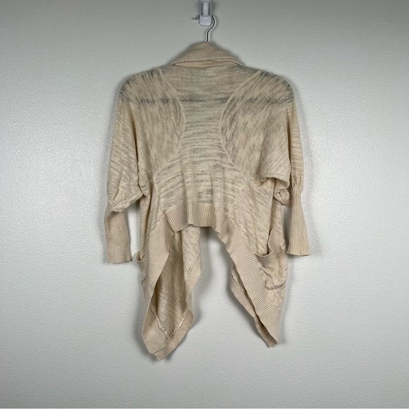 aritzia Wilfred Open Linen Blend Knit Cardigan Cream Sz XXS - Picture 4 of 8